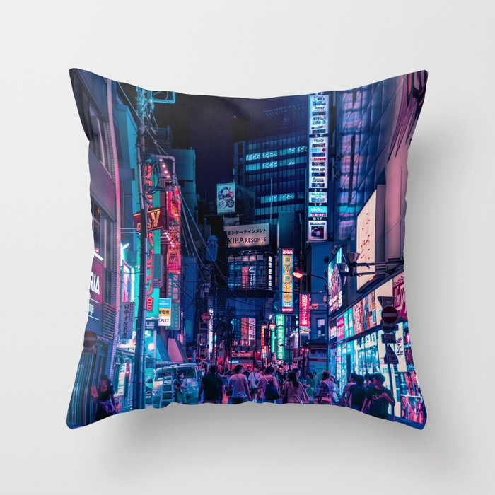 Daydreaming of Tokyo Throw Pillow