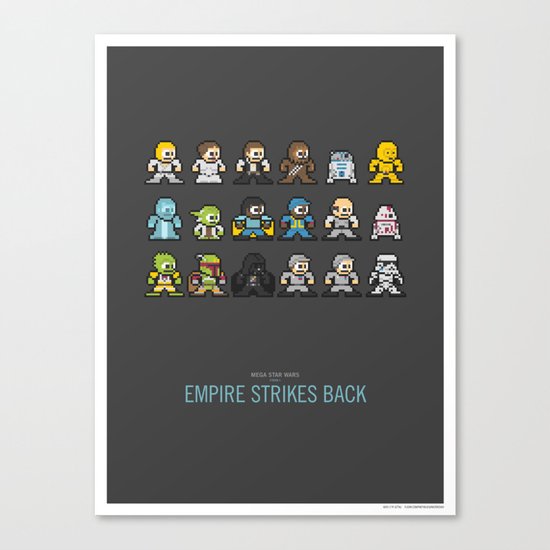 Mega Star Wars: Episode V - Empire Strikes Back Canvas Print