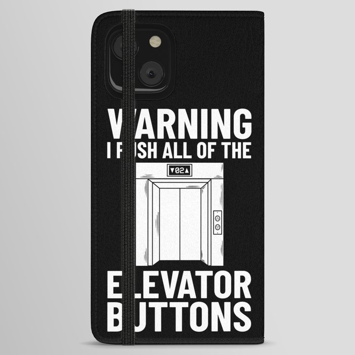 Elevator Buttons Mechanic Technician Door Lift iPhone Wallet Case