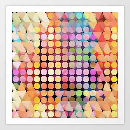 Geometric Party Art Print