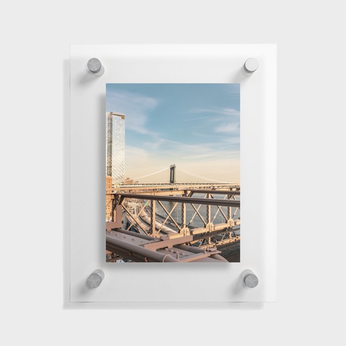 New York City Travel Photography | Manhattan Bridge Floating Acrylic Print