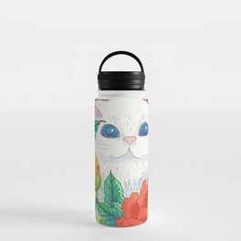 Minhwa: Cat in the Peony Bush E Type Water Bottle