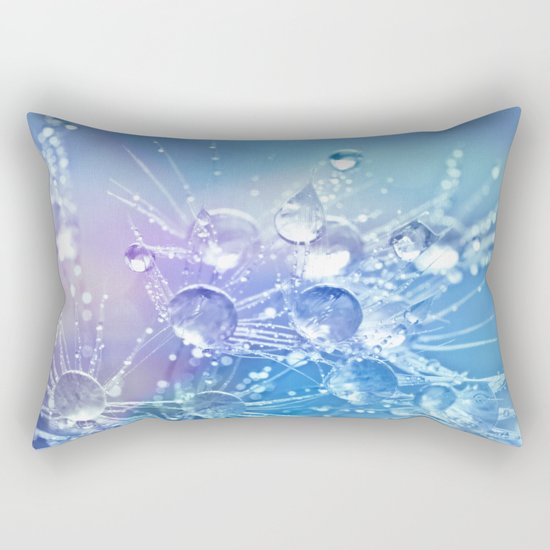 Diamond Dew Flowers (Periwinkle Lavender) Rectangular Pillow