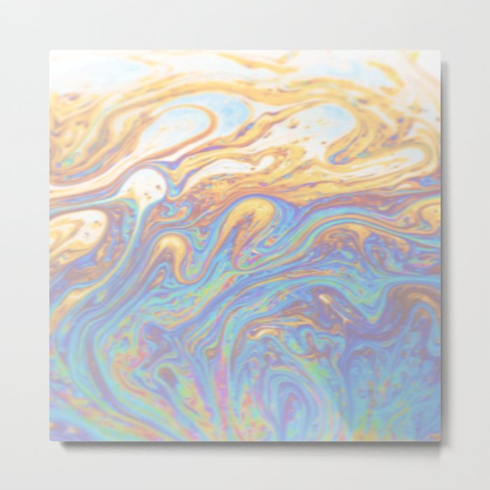 Marble Swirl Metal Print