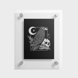 Night Raven Floating Acrylic Print