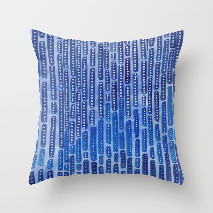 Blue  Throw Pillow