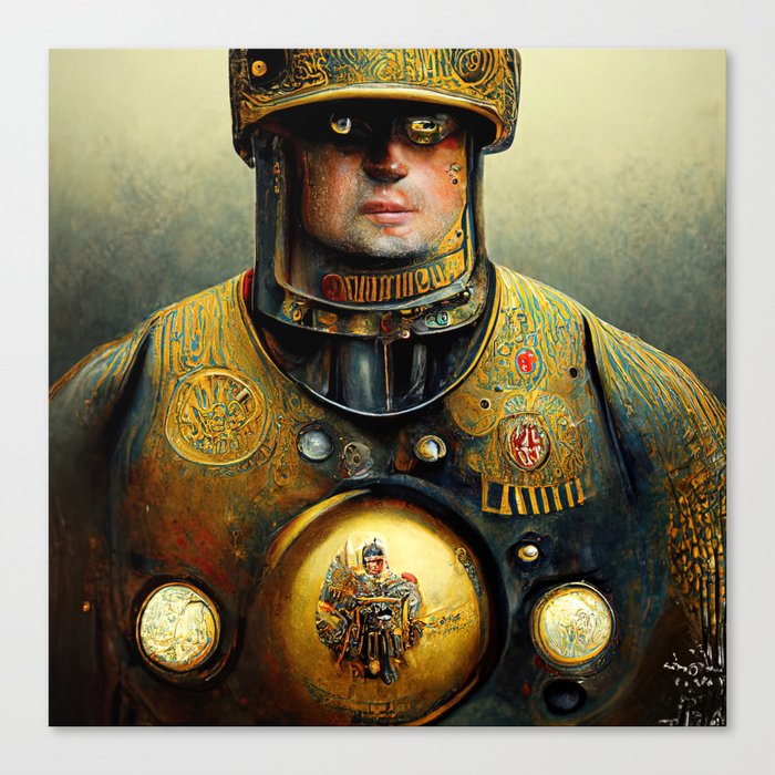 Steampunk Soldier Canvas Print