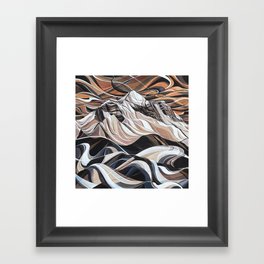 Eye of the Storm, Mount Begbie Framed Art Print