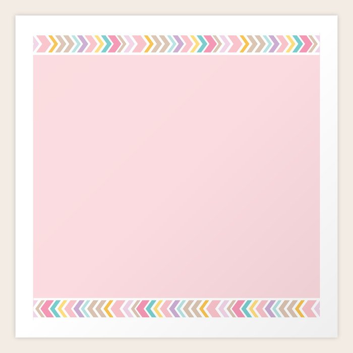 pic Pastel Border Design Hd bohemian rose quartz pastels pink border graphic design art print by sharonmau