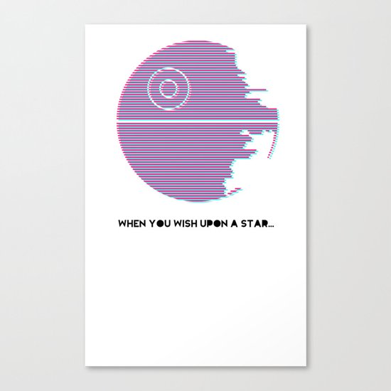 Wish Upon A Death Star Canvas Print