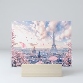 French sakura Mini Art Print