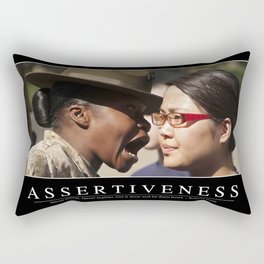 Assertiveness: Inspirational Quote and Motivational Poster Rectangular Pillow