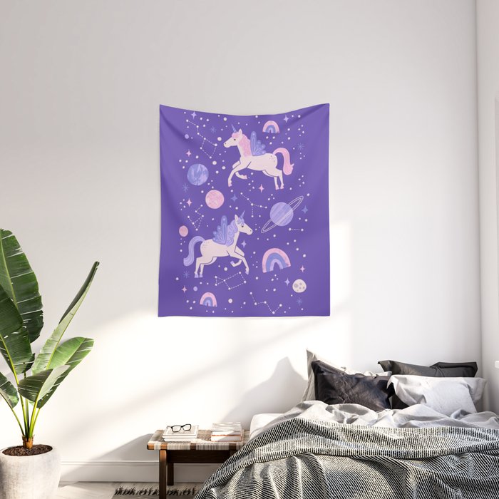 Society6 ケース  Purple, Mauve & Indigo Decorative Home Essence Apartment Nicole Metallic Printed Duvet Cover
