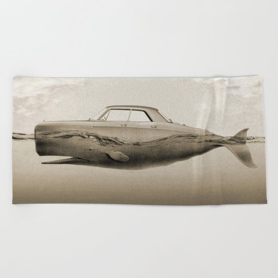 the Buick of the sea Beach Towel