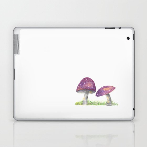 Purple Mushroom Laptop & iPad Skin