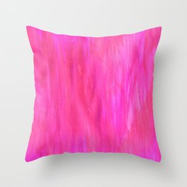 Neon Watercolor Throw Pillow