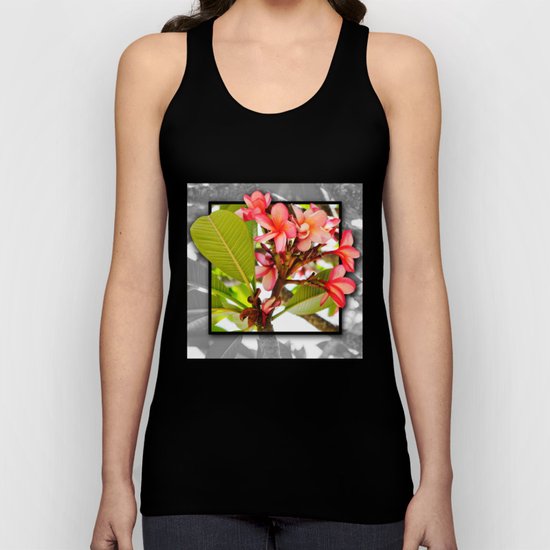 Pink Frangipani Unisex Tank Top