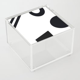 Abstract shapes in black and white  Acrylic Box
