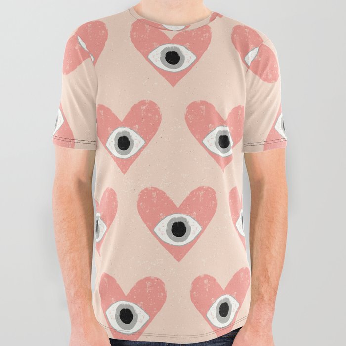 Mystical Heart All Over Graphic Tee