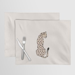 Cheetah with pink spots animal print Placemat