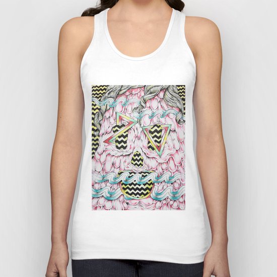 Face Melt Unisex Tank Top