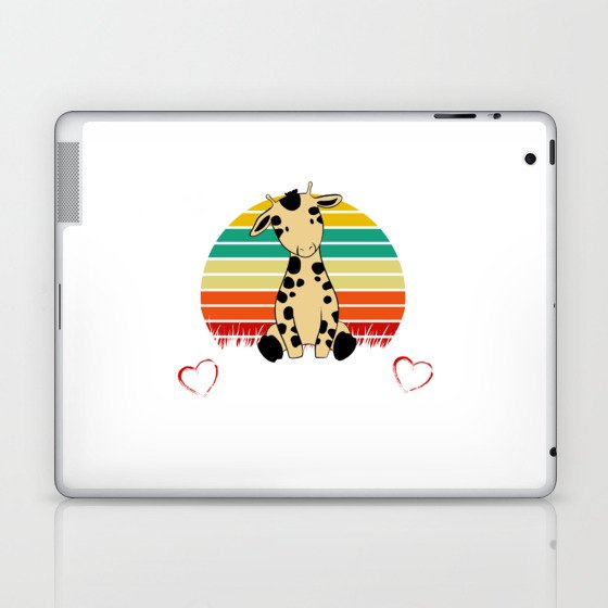 Just a Girl Who Loves Giraffes Laptop & iPad Skin