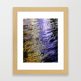 Abstract Lights on River Water in Japan 1 Framed Art Print