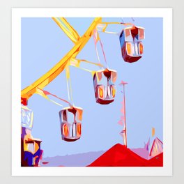 Ferris wheel Art Print