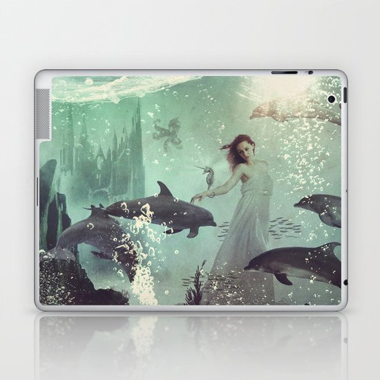 The Sea Unicorn Lady Laptop & iPad Skin