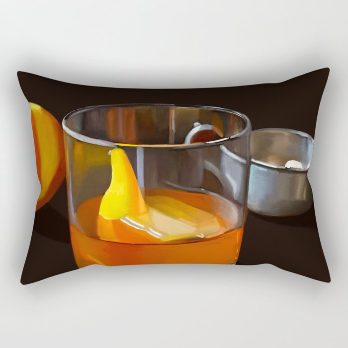 Whiskey old fashioned Rectangular Pillow