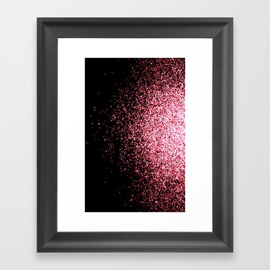 infinity in red Framed Art Print