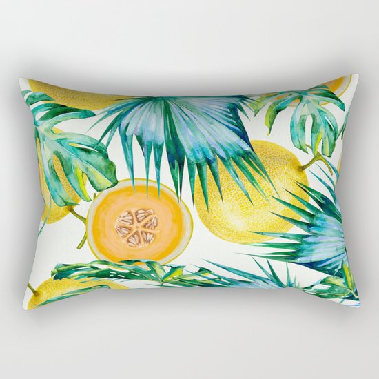 Leaf and melon pattern Rectangular Pillow