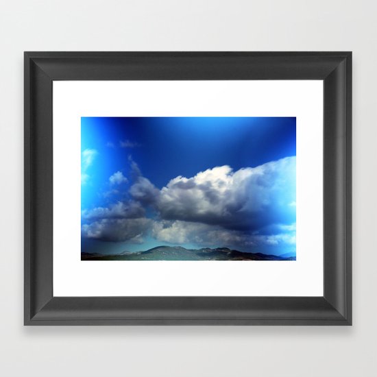 Clouds Framed Art Print