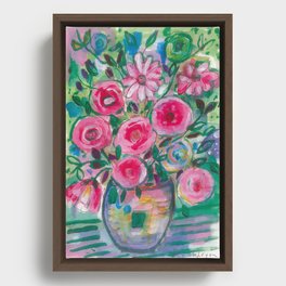 Fabulous Flowers Framed Canvas