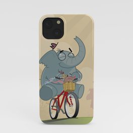 Mr. Elephant & Mr. Mouse 'Bicycle' iPhone Case