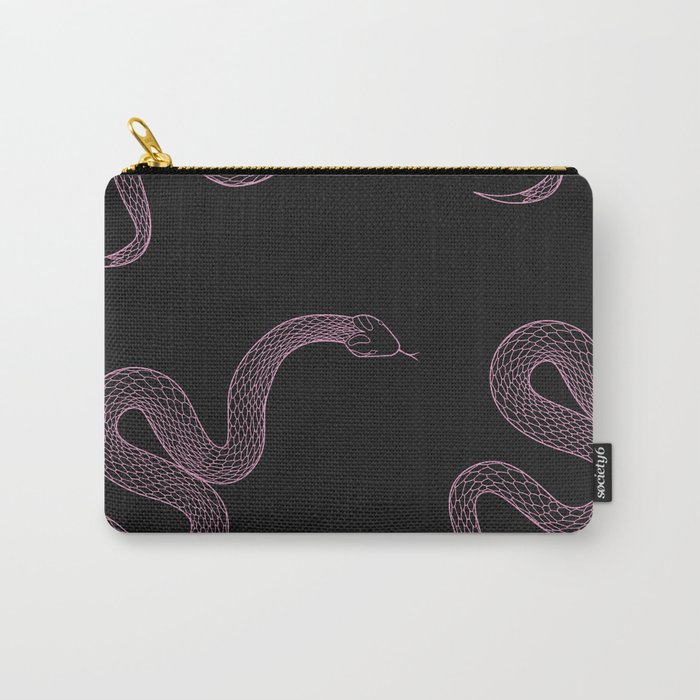 Tell Me - Snake Illustration Carry-All Pouch