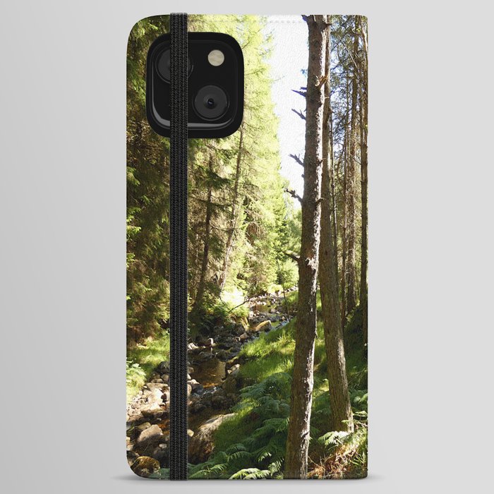 Scottish Highlands Light and Shadow Nature Path iPhone Wallet Case