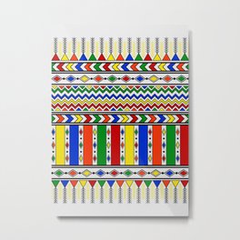asir Metal Print | Graphicdesign, Orange, Epigraphy, Other, Graphite, Green, Colorful, Dots, Yellow, Lozenge 