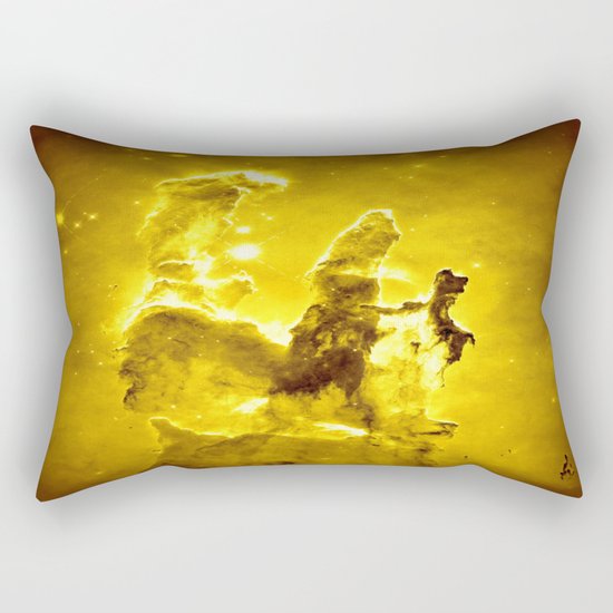 Yellow neBUla Rectangular Pillow