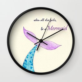 Be a Mermaid Wall Clock