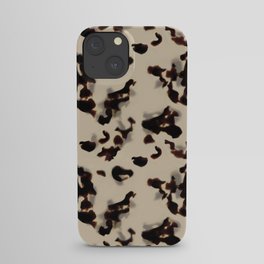 Chic Tortoise Shell on Ivory iPhone Case