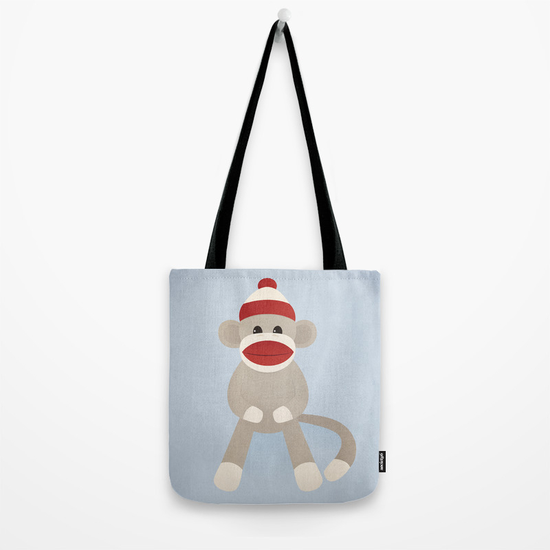 handbag with monkey