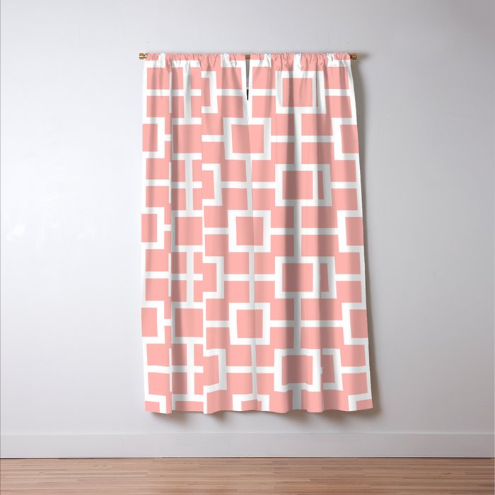 Classic Hollywood Regency Pattern 221 Peach Blackout Curtain By