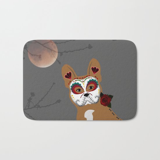 Frenchie Sugar Cream Bath Mat