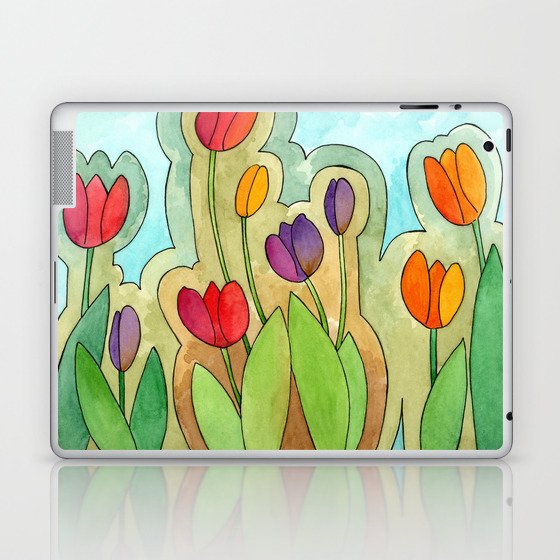 COLORFUL TULIPS Laptop & iPad Skin