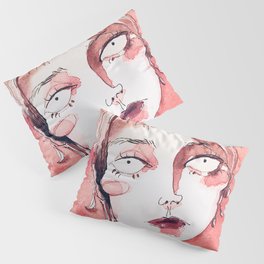 The Lady with short Hair Pillow Sham