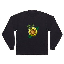 Sunflower Storm - Classic Black Long Sleeve T-shirt