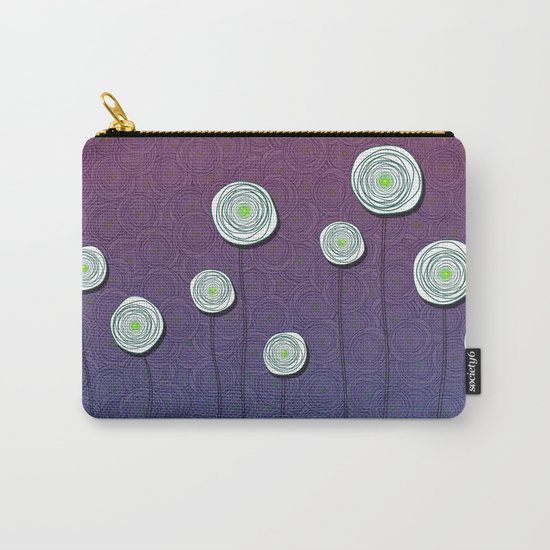 Abstract Flower Design Carry-All Pouch