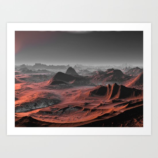 Visiting other planets 9 Art Print