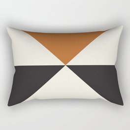 Split X Rust Rectangular Pillow
